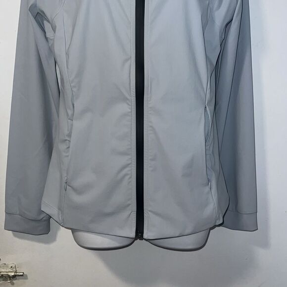 SAVE THE DUCK Light Grey Kathrine Rain Jacket Windbreaker-M NWT! - Picture 3 of 11